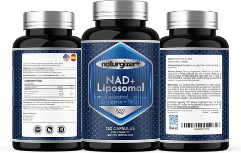 NAD+, Resveratrol 1000mg Organic, Viitamin b3, Tmg Supplements,(120 caps). Our NAD Resveratrol Supplement, NAD Supplements for Women & Men. Improves NMN, Nadh Supplement. Anti Aging and Revitalizing. in Saudi Arabia
