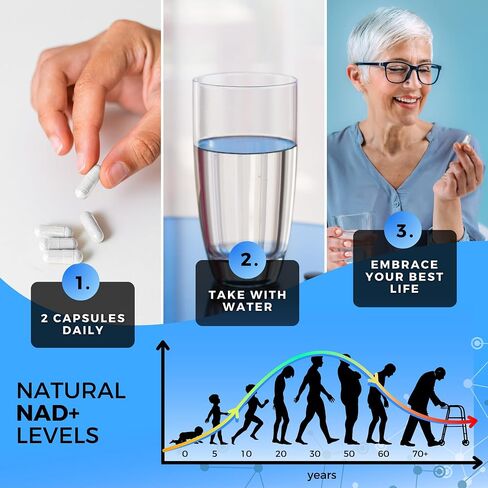 NAD+, Resveratrol 1000mg Organic, Viitamin b3, Tmg Supplements,(120 caps). Our NAD Resveratrol Supplement, NAD Supplements for Women & Men. Improves NMN, Nadh Supplement. Anti Aging and Revitalizing. in Saudi Arabia