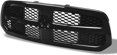 7422452653628 Compatible With 2013-2018 Dodge Ram 1500/2019-2022 Classic Matte Black OE Honeycomb Mesh Front Bumper Grill Grille With Emblem Base in Saudi Arabia