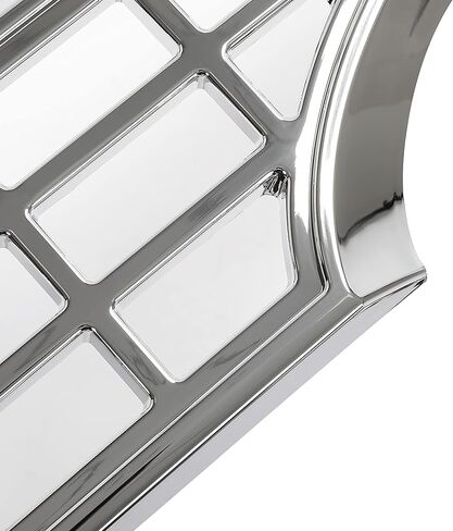 HECASA Bumper Chrome Grille Grill Compatible with 2017 2018 2019 Ford Super Duty F250 F350 F450 in Saudi Arabia