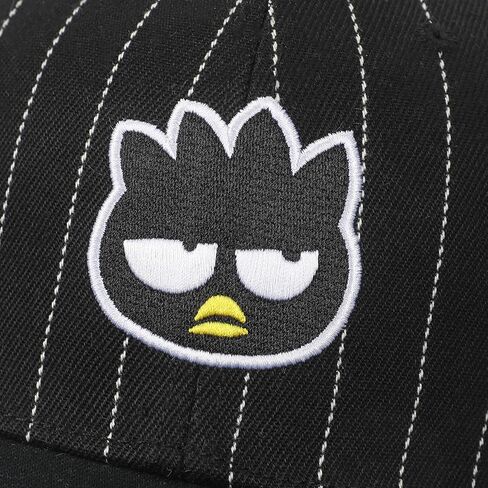 Badtz-Maru Embroidered Character Face Black Striped Poly Wool Baseball Hat in Saudi Arabia