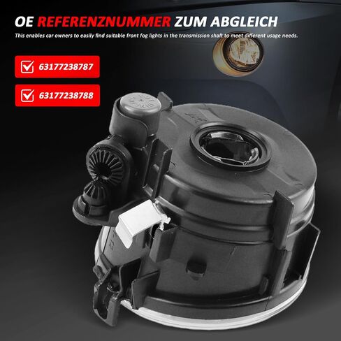 Front Fog Light Left Right for BMW X3 X5 X6 Series sDrive20i xDrive28i xDrive35i xDrive40e xDrive50i Replace# 63177238787 63177238788 in Saudi Arabia