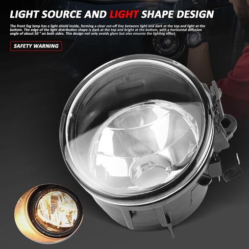 Front Fog Light Left Right for BMW X3 X5 X6 Series sDrive20i xDrive28i xDrive35i xDrive40e xDrive50i Replace# 63177238787 63177238788 in Saudi Arabia