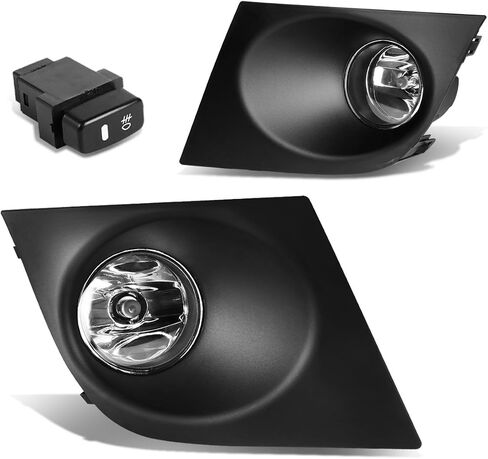 DNA MOTORING FL-ZTL-203-AM Fog Light Driver & Passenger Side Enhance visibility [Compatible with 07-11 Nissan Versa] in Saudi Arabia