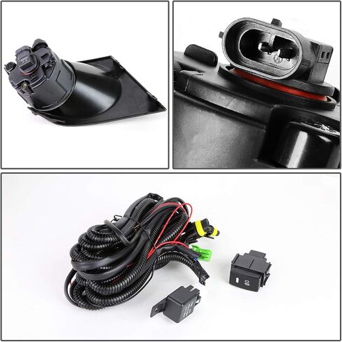 DNA MOTORING FL-ZTL-203-AM Fog Light Driver & Passenger Side Enhance visibility [Compatible with 07-11 Nissan Versa] in Saudi Arabia