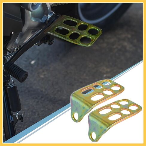 1 زوج 12 مللي متر المعادن دراجة نارية Rearsets الخلفية مجموعة مسند القدمين Footpeg القدم الراحة الوتد دراجة دراجة الدراجات لهجة برونزية قطع غيار السيارات in Saudi Arabia