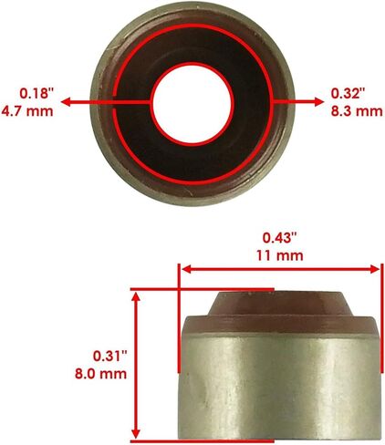 Replacement 8x Valve Stem Seal for Kawasaki Teryx 4 750 2012-2013 in Saudi Arabia