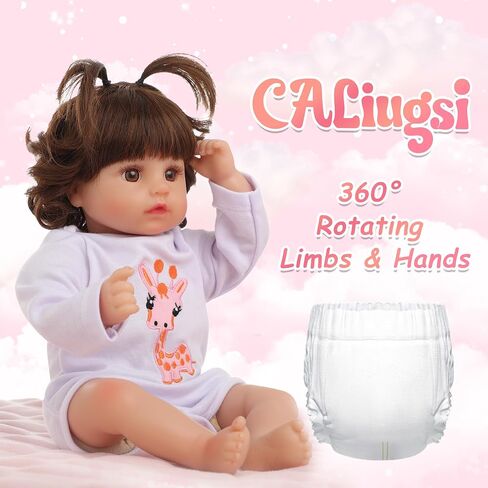 Realistic Reborn Baby Dolls 22" Full Body Vinyl Real Life Like Bebe Dolls for Girls and Boys Realistas Lifelike Muñecas para Niñas with Birth Certificate and Feeding Kit Toys for Kids Age 3+ in Saudi Arabia