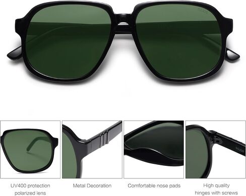 SOJOS Retro Vintage Square Polarized Sunglasses for Women Men 70s 80s Oversized Shades SJ2272 in Saudi Arabia