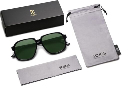 SOJOS Retro Vintage Square Polarized Sunglasses for Women Men 70s 80s Oversized Shades SJ2272 in Saudi Arabia