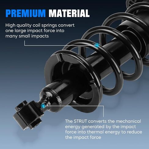 Rear Spring Strut Shock Absorber Fit for Honda Civic 2001 2002 2003 2004 2005(Exc. SI/SIR), Complete w/Coil Springs Struts Shocks Absorbers Replace for 171340L, 171340R in Saudi Arabia