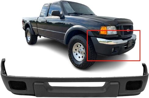 FitParts Compatible With Front Lower Bumper Cover 2004 2005 Ford Ranger 04 05. New & Textured. W/Air Holes. W/O Fog Light Holes. FO1095215 4L5Z17626EAA in Saudi Arabia