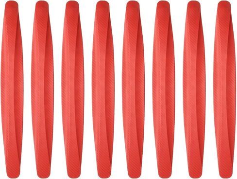 HARFINGTON 8pcs Car Bumper Guard Strip Anti-Collision Anti-Scratch Bumper Protector Trim Universal Front and Rear Bumper Guard for Cars SUV Pickup Truck, Black in Saudi Arabia