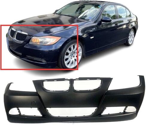 FitParts Compatible With Front Bumper Cover 2006 2007 2008 BMW 3 Series 323 325 328 330 Sedan Wagon 06 07 08. New, Primed and Ready for Paint. W/o Head Light Washers. 51117140859 in Saudi Arabia