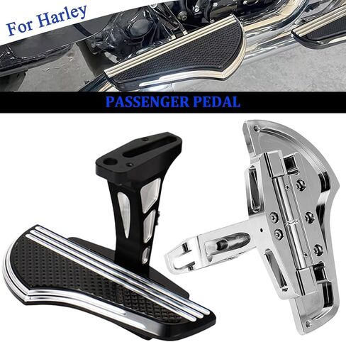 Motorcycle Passenger Footboard Rear Floorboards Foot Rests Fits for Harley Davidson Freewheeler FLRT Revival FLH CVO Road King Electra Street Glide Chrome in Kuwait