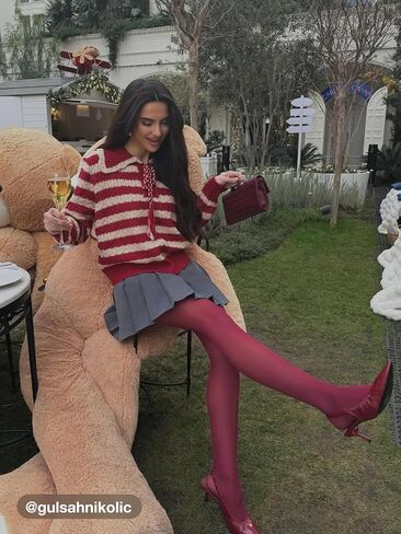 CIDER Striped Sweaters for Women Collar Knit Long Sleeve Knotted Loose Fit Pullover Winter Sweater Fall Tops in Saudi Arabia