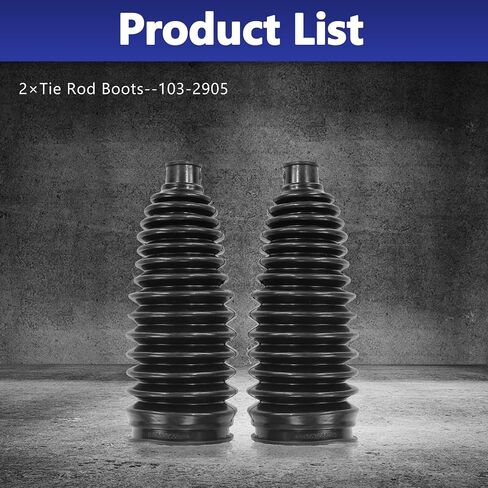 Tie Rod Boot, Replacement For Inner Tie Rod Rack & Pinion Boot & Bellows Compatible with Volkswagen Audi Acura Hyundai Honda Lexus Nissan Mercedes-Benz 2PCS in Saudi Arabia