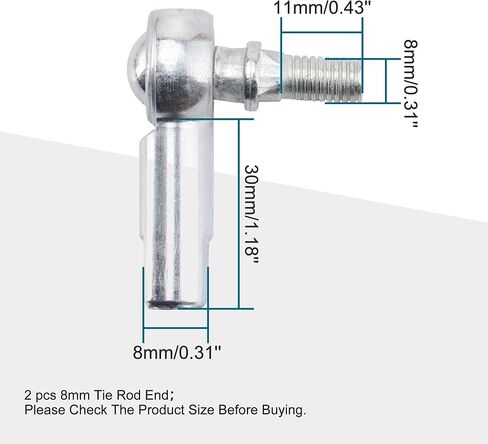 GOOFIT 8mm Tie Rod End Replacement for 50cc 70cc 90cc 110cc 125cc 200cc 250cc ATV in Saudi Arabia