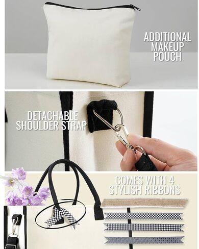 InnoBeta Sugar Skull Gifts Canvas Tote Bag with Top Zipper Closure and Shoulder Strap for Birthday, Mother's Day, Christmas in Saudi Arabia