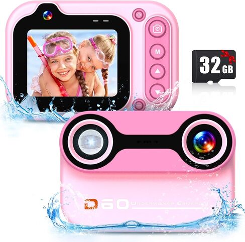 كاميرا رقمية 4K مطورة، كاميرا HD 48MP 18X Zoom مضادة للاهتزاز والتركيز التلقائي للأطفال مع بطاقة 32G، كاميرا Point and Shoot مع شاشة 2.8 بوصة، كاميرا فيديو مدمجة ومحمولة للأطفال والمراهقين والمبتدئين - برتقالي in Kuwait