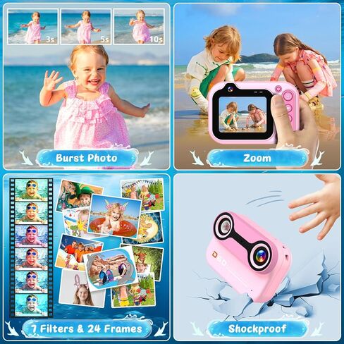 كاميرا رقمية 4K مطورة، كاميرا HD 48MP 18X Zoom مضادة للاهتزاز والتركيز التلقائي للأطفال مع بطاقة 32G، كاميرا Point and Shoot مع شاشة 2.8 بوصة، كاميرا فيديو مدمجة ومحمولة للأطفال والمراهقين والمبتدئين - برتقالي in Kuwait
