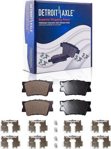 Detroit Axle - Brake Kit for 2006-2018 Toyota RAV4 2010-12 Lexus HS250h Disc Brake Rotors Ceramic Brakes Pads Replacement : 10.83" inch Front & 11.06" inch Rear Rotor in Saudi Arabia