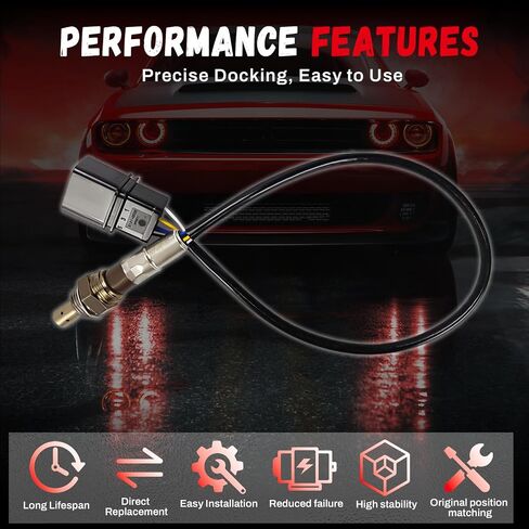 234-5430 مستشعر الأكسجين O2 5 أسلاك المنبع متوافق مع 2003-2009 Hyundai Elantra 2.0L، Kia 2004-2009 Spectra 2005-2009 Kia Spectra5 2.0L-L4، استبدل 39210-23700 39210-23900 in Kuwait