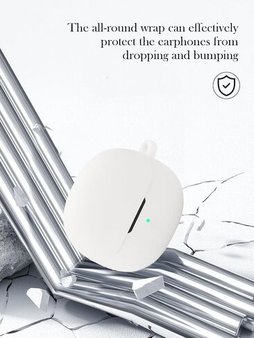 متوافق مع سماعات الأذن اللاسلكية QCY MeloBuds Pro True Wireless (2024) غطاء حماية من السيليكون الناعم مع سلسلة مفاتيح ومجموعة تنظيف وحبل قصير، غطاء مقاوم للصدمات لسماعات الأذن QCY MeloBuds Pro - أسود in Saudi Arabia