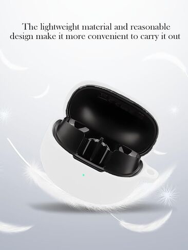 متوافق مع سماعات الأذن اللاسلكية QCY MeloBuds Pro True Wireless (2024) غطاء حماية من السيليكون الناعم مع سلسلة مفاتيح ومجموعة تنظيف وحبل قصير، غطاء مقاوم للصدمات لسماعات الأذن QCY MeloBuds Pro - أسود in Saudi Arabia
