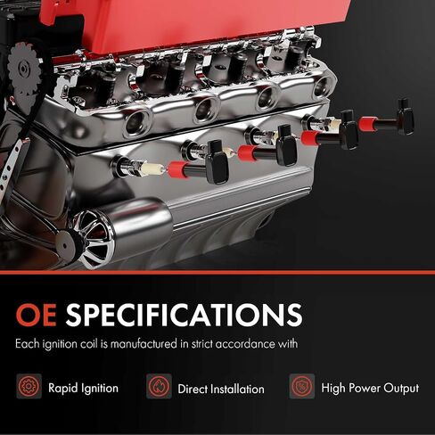 A-Premium Ignition Coil Packs of 6 Compatible with Volkswagen EuroVan 2001 2002 2003 V6 2.8L in Saudi Arabia