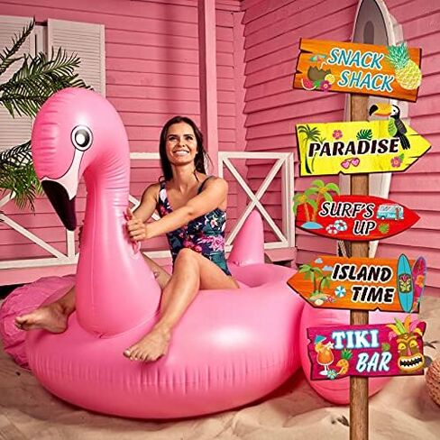 20 Pieces Pool Party Sign Hawaiian Luau Party Signs Tropical Summer Birthday Party Supplies Photo Props Backdrop Decoration Splish Splash Birthday Cutouts Beach Party Decor in Kuwait