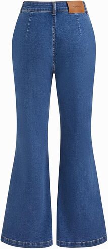 CIDER Womens Denim Flare Jeans High Waist Bell Bottom Jeans Casual Going Out Trouser in Saudi Arabia