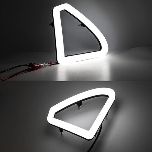 NJSBYL Front Grille DRL Led Running Lights for 2015 2016 2017 F0rd Mvstang Front Grille Hood Bumper White LED Mount Accent Daytime Lights Assembly OEM# FR3Z8200AA Replacement in Saudi Arabia