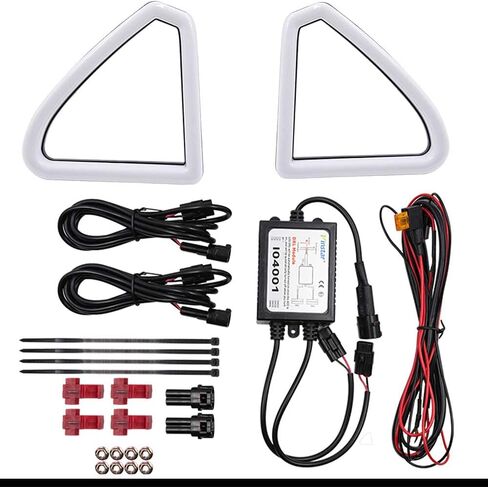 NJSBYL Front Grille DRL Led Running Lights for 2015 2016 2017 F0rd Mvstang Front Grille Hood Bumper White LED Mount Accent Daytime Lights Assembly OEM# FR3Z8200AA Replacement in Saudi Arabia