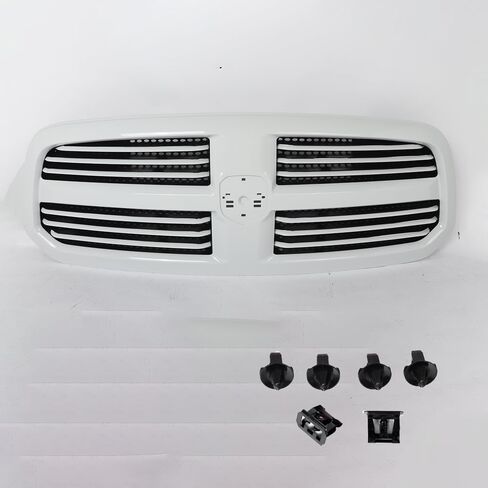 MIC Front Grille Grill Compatible with 2013-2018 Ram 1500 Big Horn (Bright White) in Saudi Arabia