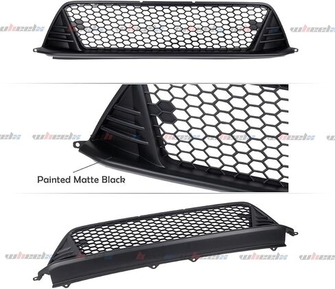 Front Grille Bumper Lower Grill Compatible with 2022-2024 Honda Civic 11th Gen, JDM Style (Glossy Black) in Saudi Arabia