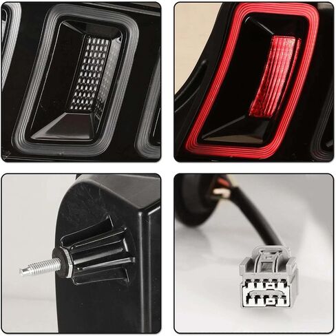 LED Sequential Tail Lights for Ford Mustang 2010 2011 2012 2013 2014 - Red Lens, OE Replacement Pair (Left & Right) in Saudi Arabia