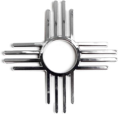 Zia New Mexico Symbol Chrome Auto Emblem in Saudi Arabia