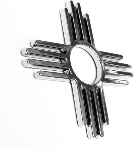 Zia New Mexico Symbol Chrome Auto Emblem in Saudi Arabia
