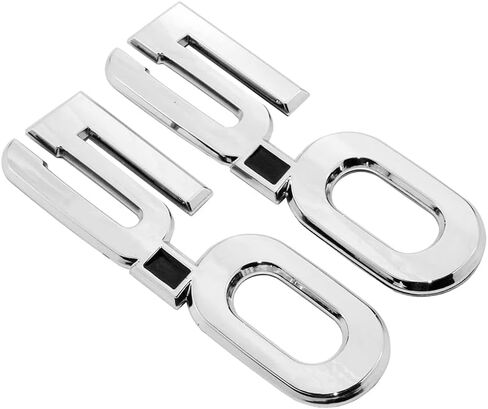 2Pc 2015-2020 5.0 Liter Engine Emblem Driver & Passenger Side 3D Badge Nameplate Sticker Replacement for FR3Z-16098-AA (Gloss Black White) in Saudi Arabia