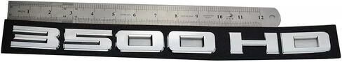 2pcs Matte Black 3500HD 3500 HD Nameplates Emblems Badges Plastic for Gm Silverado Sierra (Matte Black) in Saudi Arabia