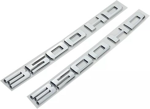 2pcs Matte Black 3500HD 3500 HD Nameplates Emblems Badges Plastic for Gm Silverado Sierra (Matte Black) in Saudi Arabia