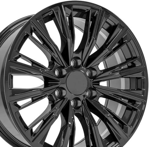 OE Wheels CA93 20 Inch Rim Fits Escalade-V Series Style 6x139.7 20x9 Gloss Black - Hollander 4869 (1) in Saudi Arabia