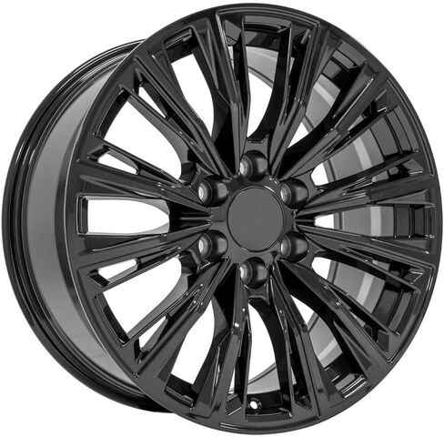 OE Wheels CA93 20 Inch Rim Fits Escalade-V Series Style 6x139.7 20x9 Gloss Black - Hollander 4869 (1) in Saudi Arabia