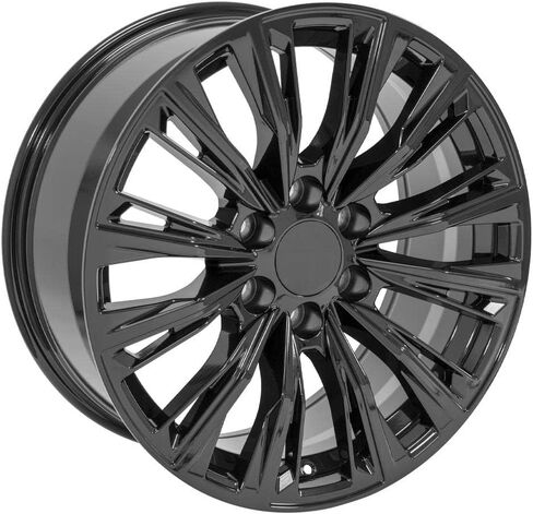 OE Wheels CA93 20 Inch Rim Fits Escalade-V Series Style 6x139.7 20x9 Gloss Black - Hollander 4869 (1) in Saudi Arabia