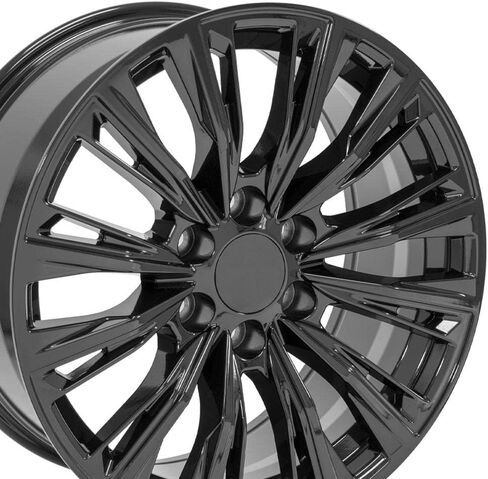 OE Wheels CA93 20 Inch Rim Fits Escalade-V Series Style 6x139.7 20x9 Gloss Black - Hollander 4869 (1) in Saudi Arabia