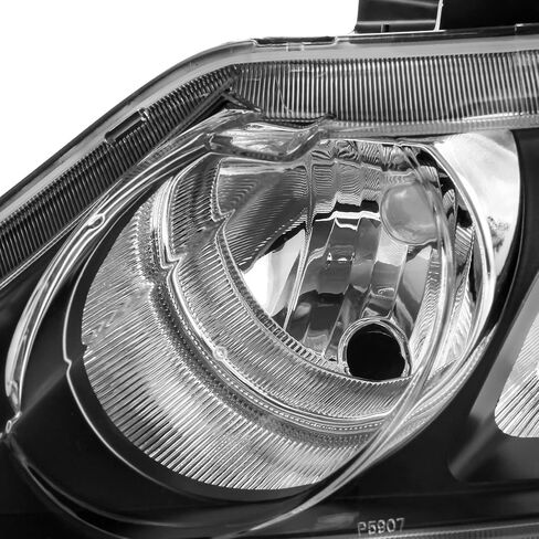 AKKON - Fit 2006-2011 Honda Civic Sedan 06-11 Halogen Type Headlights Large Amber Corner Replacement Black Pair in Saudi Arabia
