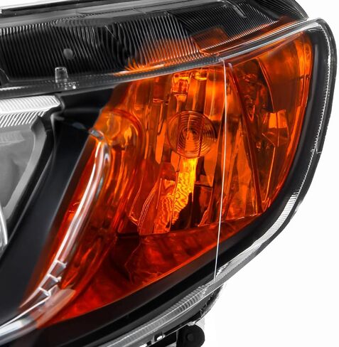 AKKON - Fit 2006-2011 Honda Civic Sedan 06-11 Halogen Type Headlights Large Amber Corner Replacement Black Pair in Saudi Arabia
