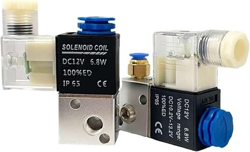 1 قطعة 3V1-06/M5 الهواء اتجاهين صمام الملف اللولبي هوائي الإلكترونية DC12V DC24V AC220v AC110V (3V1-06 4 مللي متر ، DC12V) in Saudi Arabia