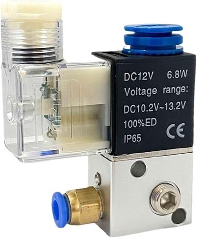 1 قطعة 3V1-06/M5 الهواء اتجاهين صمام الملف اللولبي هوائي الإلكترونية DC12V DC24V AC220v AC110V (3V1-06 4 مللي متر ، DC12V) in Saudi Arabia